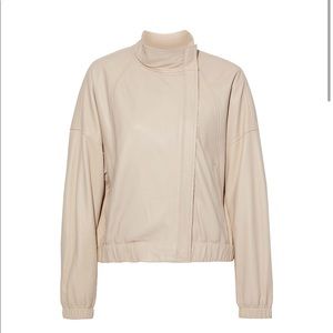 Vince Leather Bomber Jacket